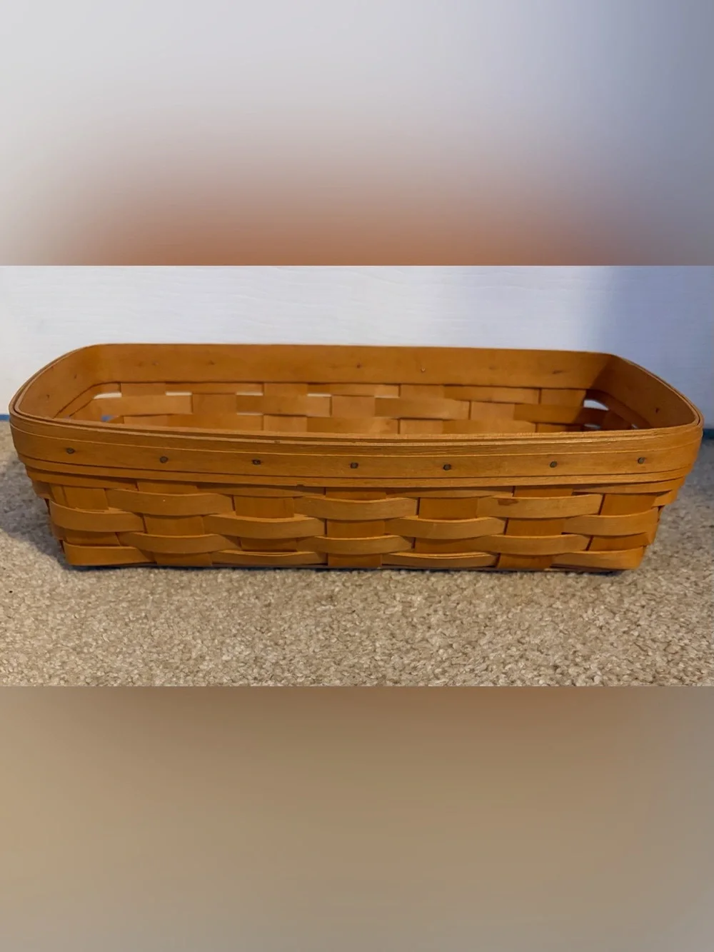 Longaberger Rectangle Basket & Liner
